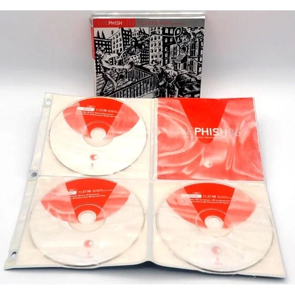 PHISH: LIVE PHISH VOLUME 6 11/27/98 THE CENTRUM, WORCESTER, MA 3-CD SET ELEKTRA‎